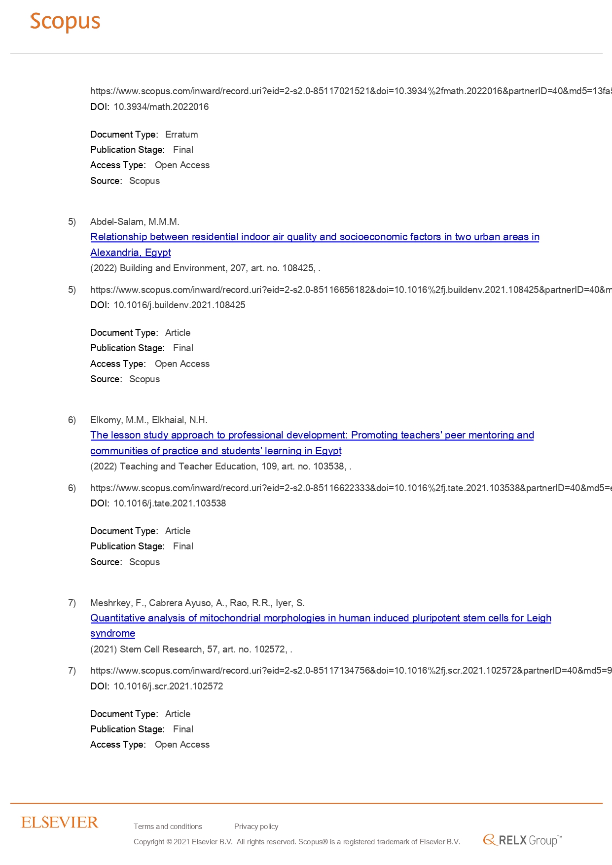25 AlexU Publication in Scopus 25 October 2021 page 0002