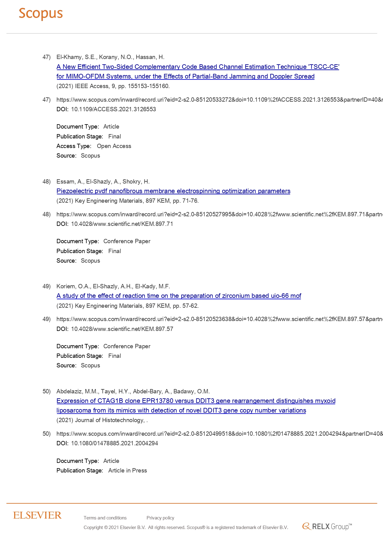 32 AlexU Publication in Scopus 13 December 2021 page 0014