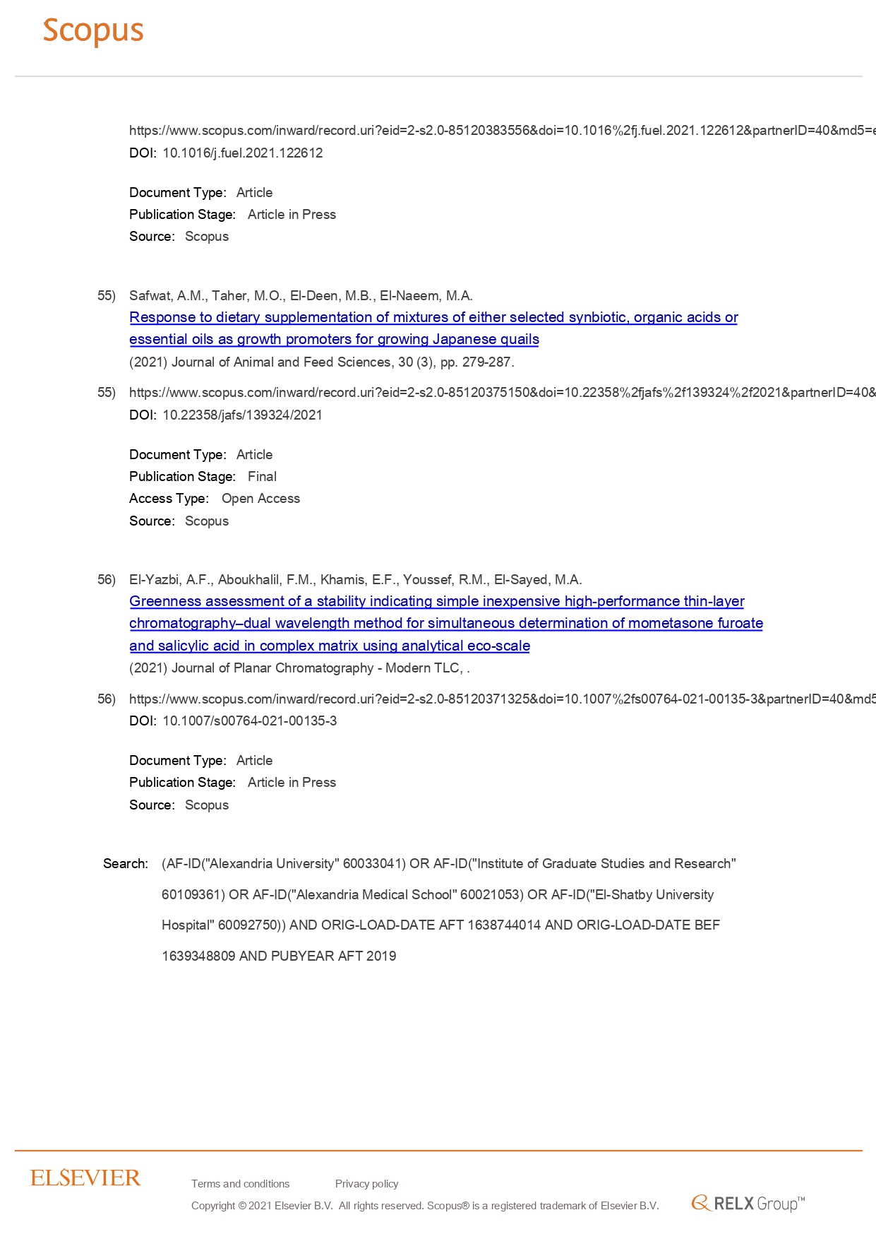 32 AlexU Publication in Scopus 13 December 2021 page 0016